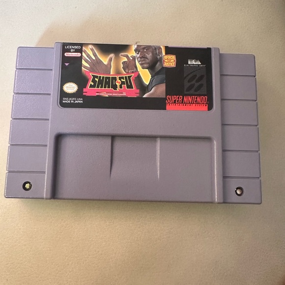 VTG Nintendo Shaq-Fu Game Cartridge - Gray